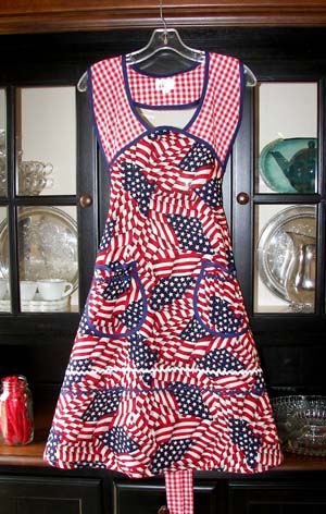 Retro American apron